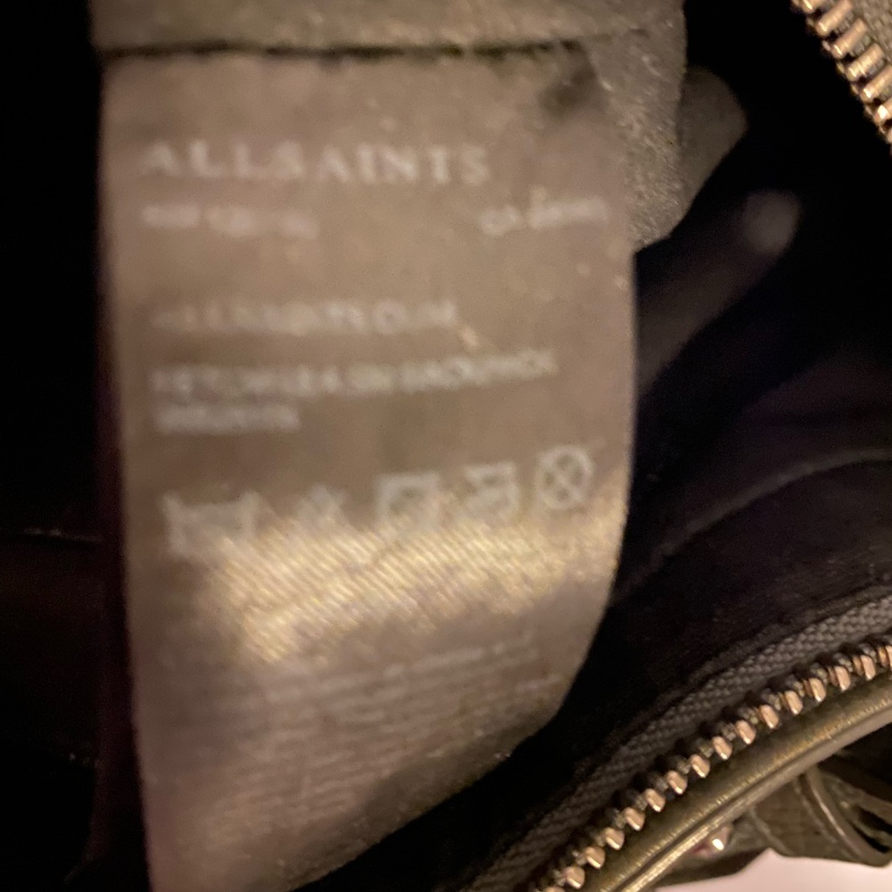 Allsaints Green Leather Medium Convertible Backpack - Picture 9 of 14